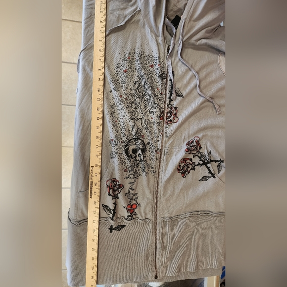 Torrid Zip Up Short Sleeve Hoodie Jacket Shirt Size 4 - Picture 6 of 8